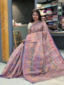 Jamdani Weaving Cotton Saree ( Without Blouse ) | LP112