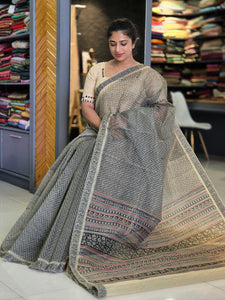 Zig Zag Printed Supernet Kota Saree | SUM124