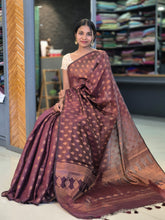 Copper Zari Weaving Semi Silk Saree | YNG324