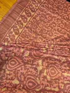 Batik Inspired Printed Semi Silk Saree | KSD126