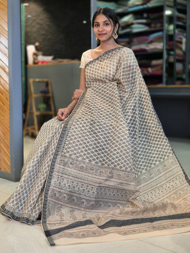 Screen Printed Supernet Kota Saree | GMS125