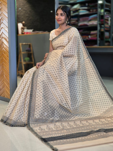 Screen Printed Supernet Kota Saree | GMS127