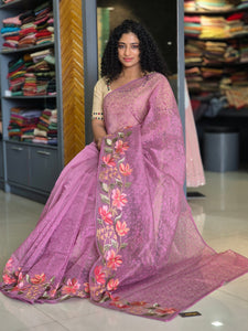 Embroidered Supernet Kota Saree | LP116