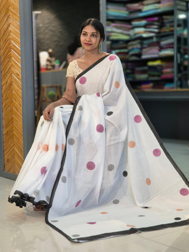Block Printed Cotton Saree | JKL193