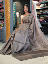 Machine Embroidery Tussar Saree | HS649