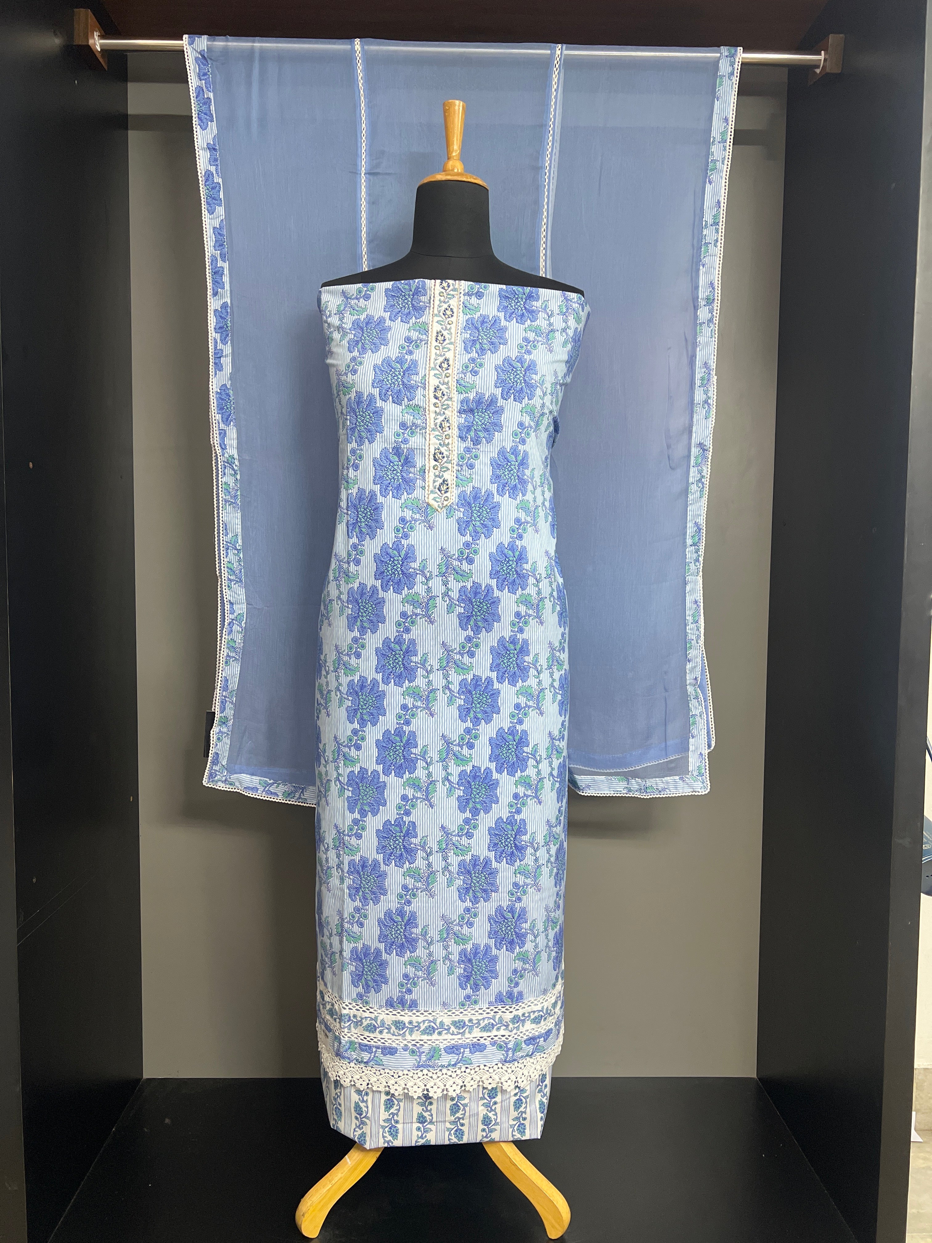 Floral Printed Cotton Salwar Set | ACF108