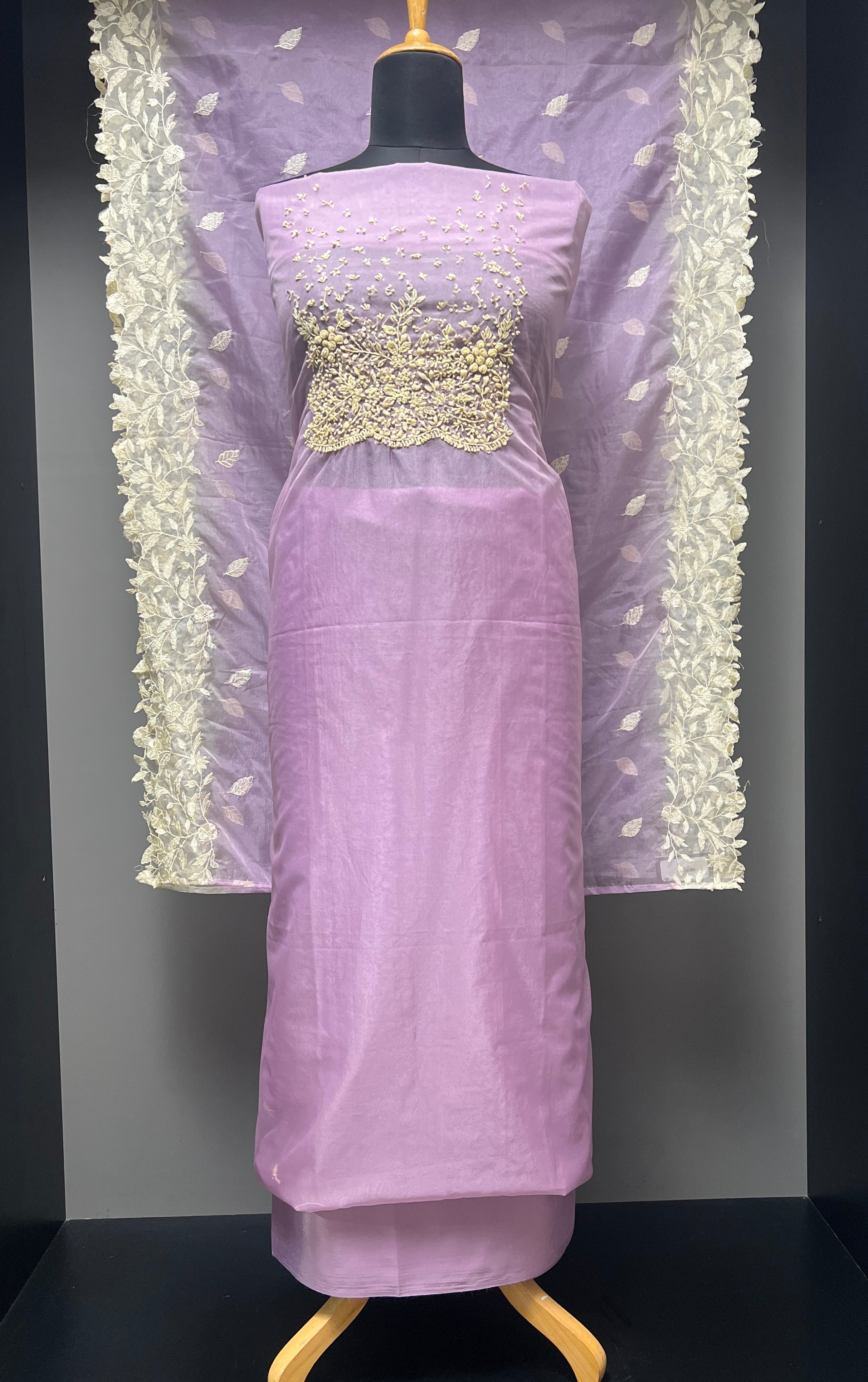 Yoke Embroidery Organza Salwar Set | SBP1074