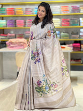 Digital Floral Printed Desi Tussar Saree | RGD240