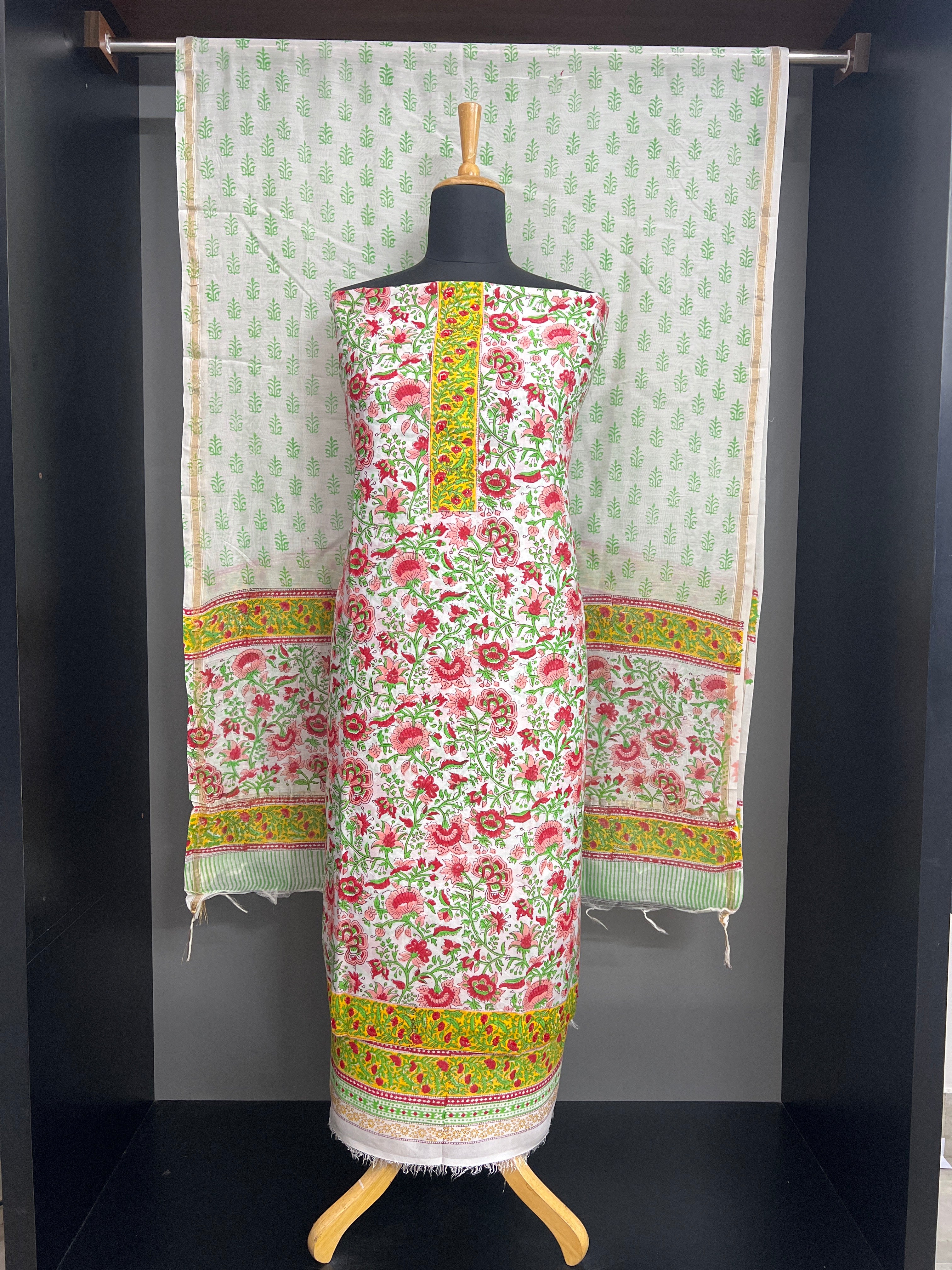 Floral Printed Pattern Cotton Salwar Set | ACF118