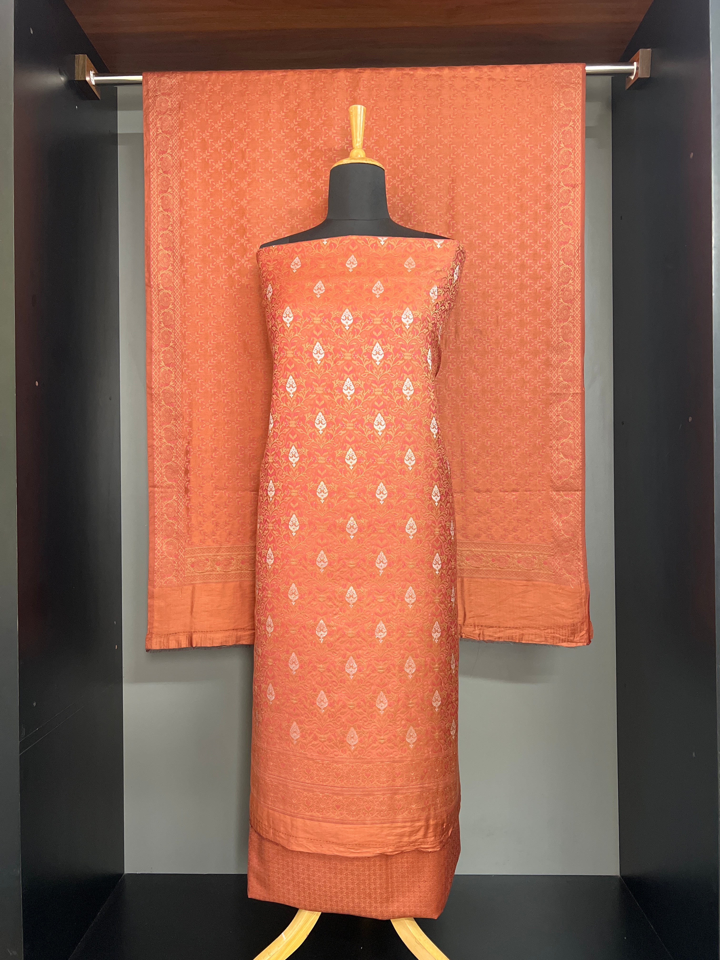 Banarasi Brocade Semi Kathan Salwar Set | ZSS493