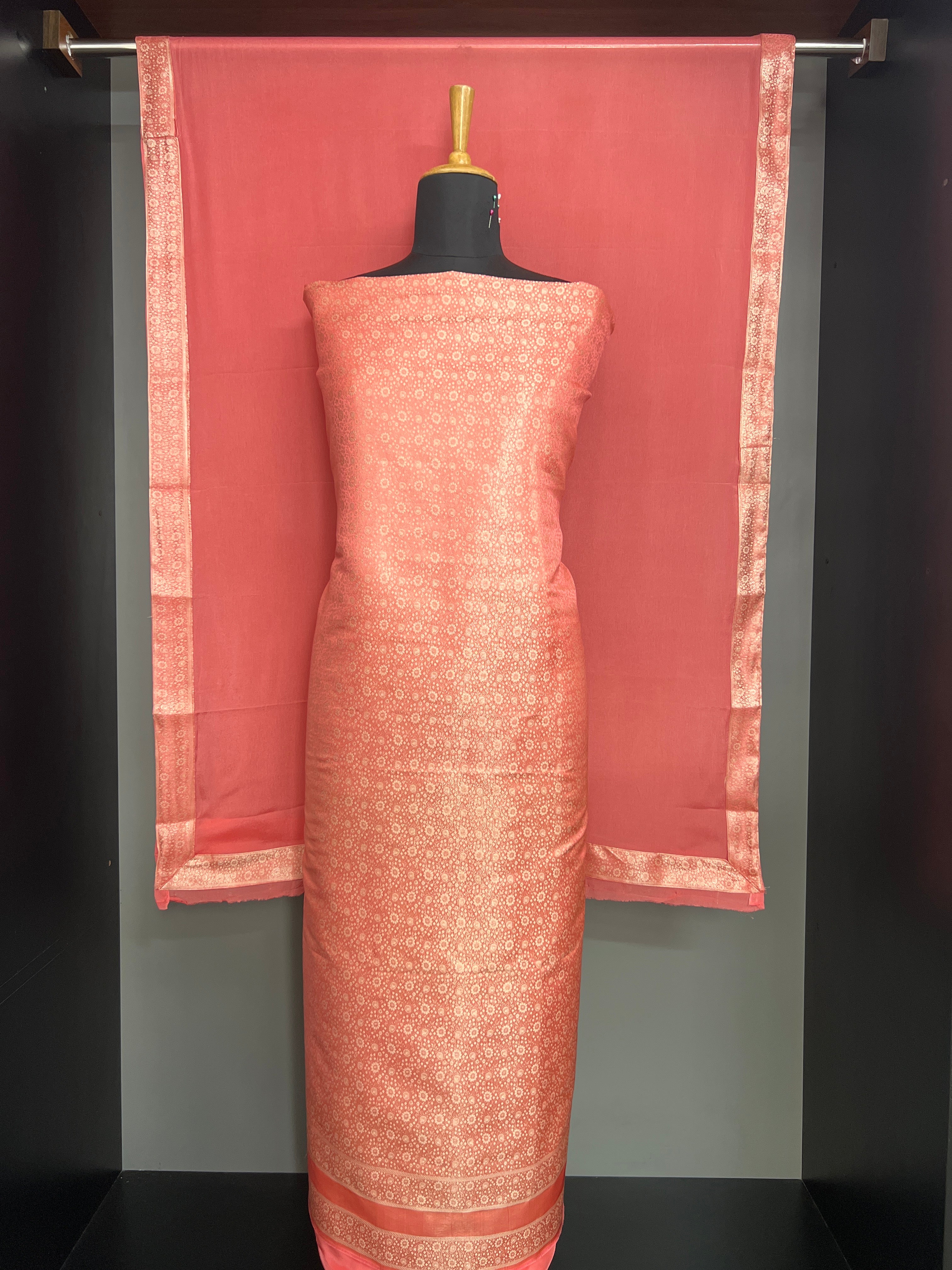 Banarasi Woven Semi Silk Salwar Set | EG145