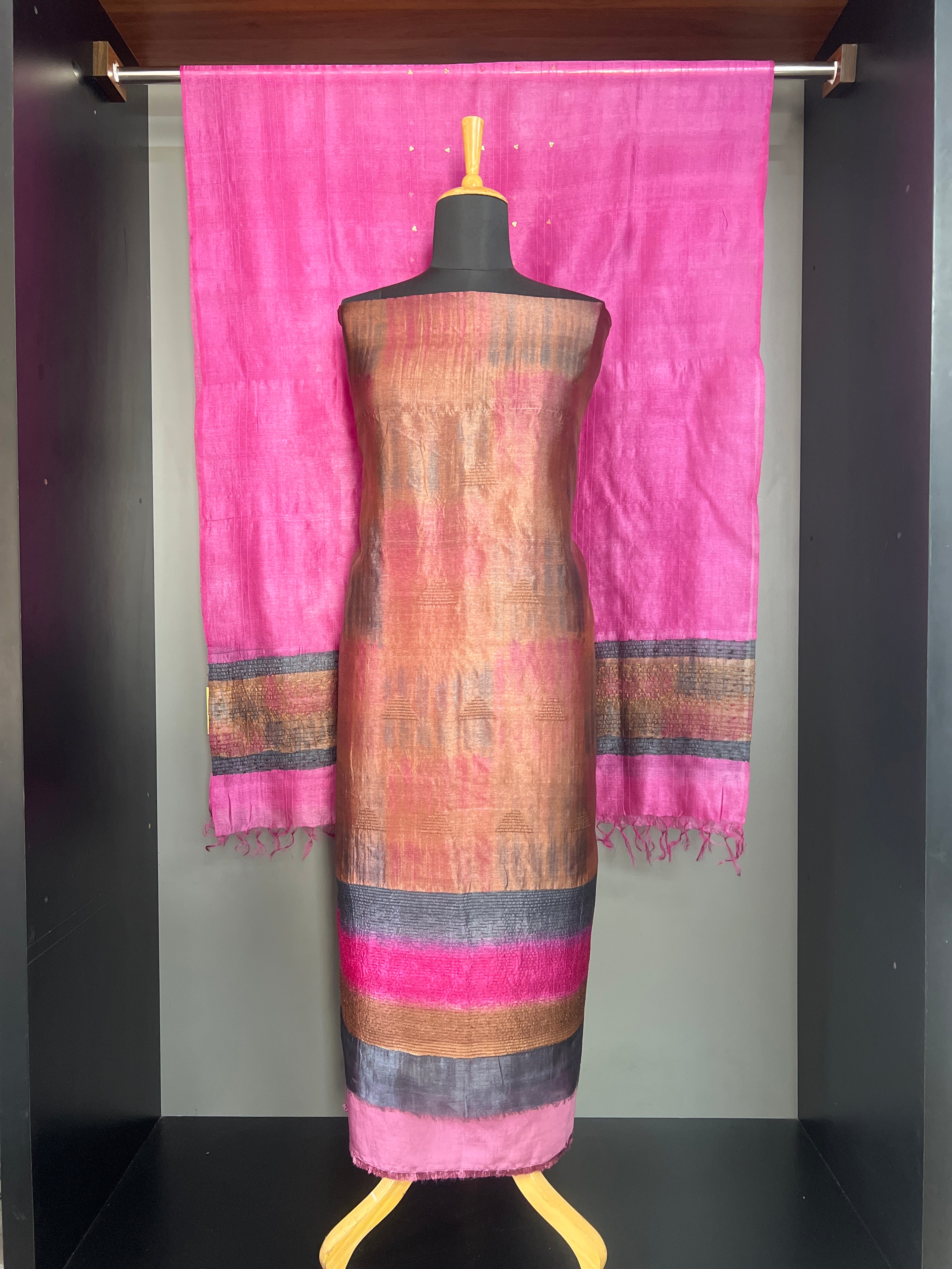 Tie & Dye Tussar Salwar Set | HS1468
