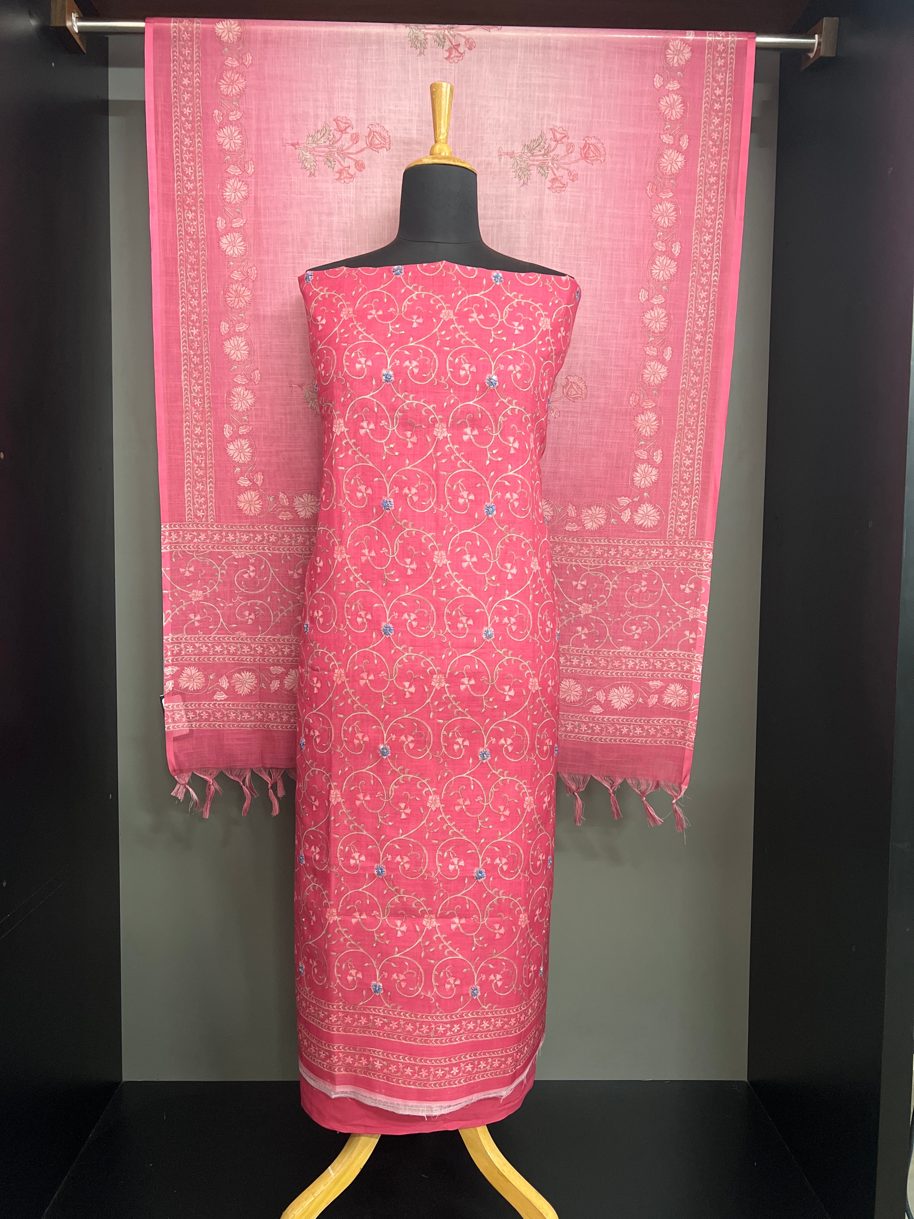 Digital Printed Linen Cotton Salwar Set  | MF260