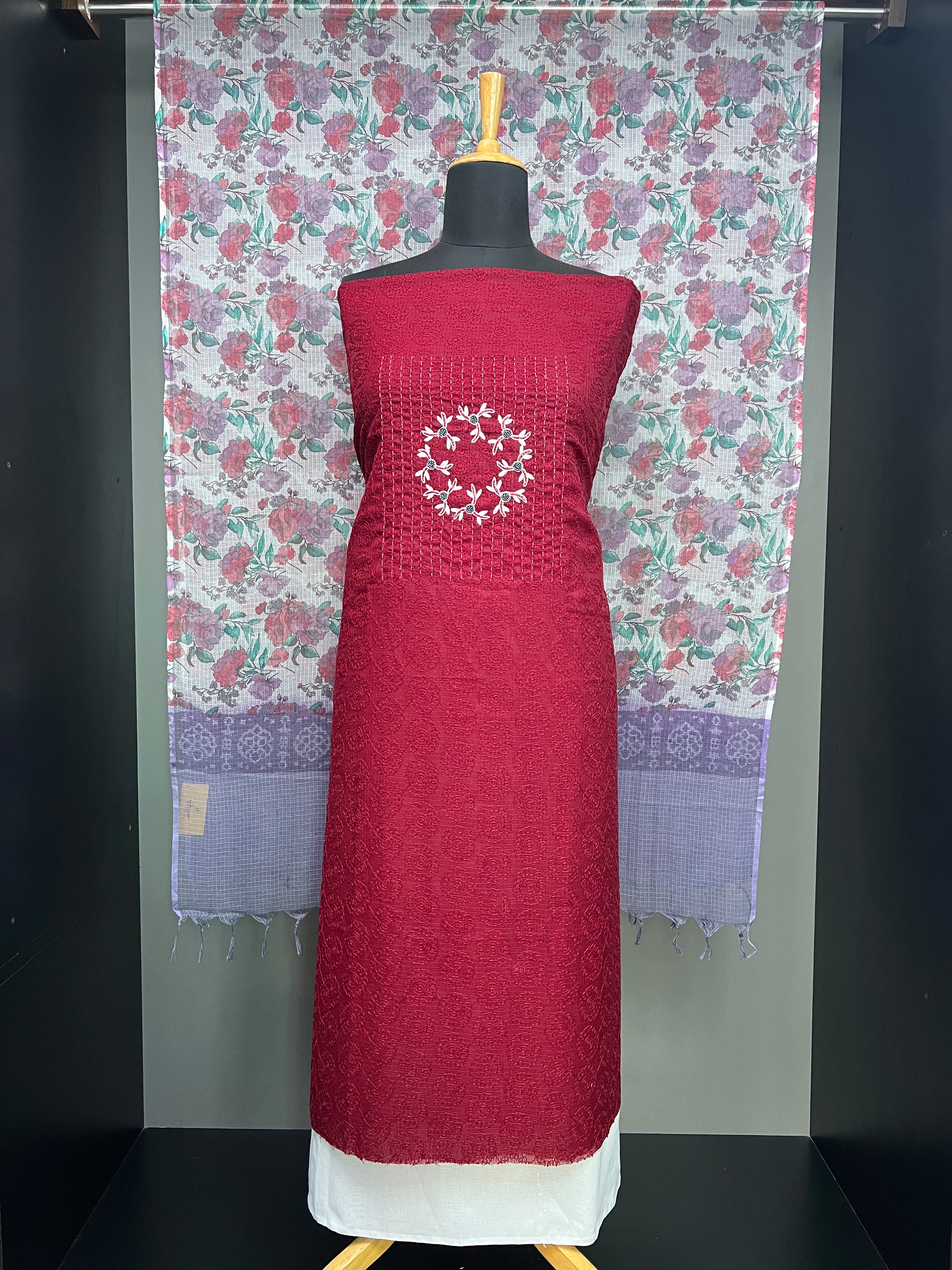 Beads Embroidery Detailed Tepchi Kota Salwar Set | ACT1774