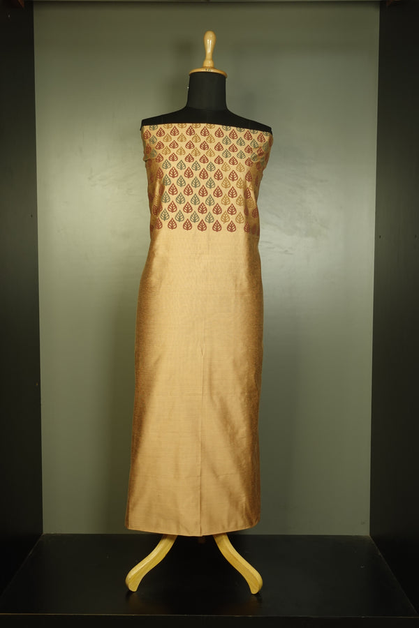 Block Printed Designed South Silk Kurta Material | AHD1819