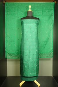 Bottle Green Color Semi Silk Salwar Set | AHD1870