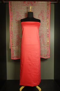Pink Peach Colour Glazed Cotton Salwar Set | VET181
