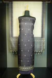 Tie & Dye Pattern Tussar Finish Salwar Set | PFS189