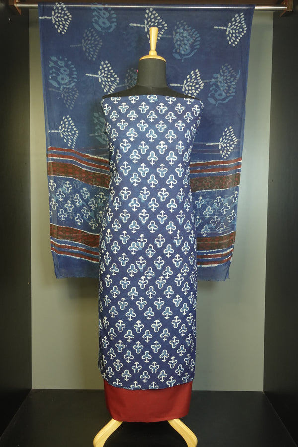 Block Printed Cotton Salwar Set | JKL178