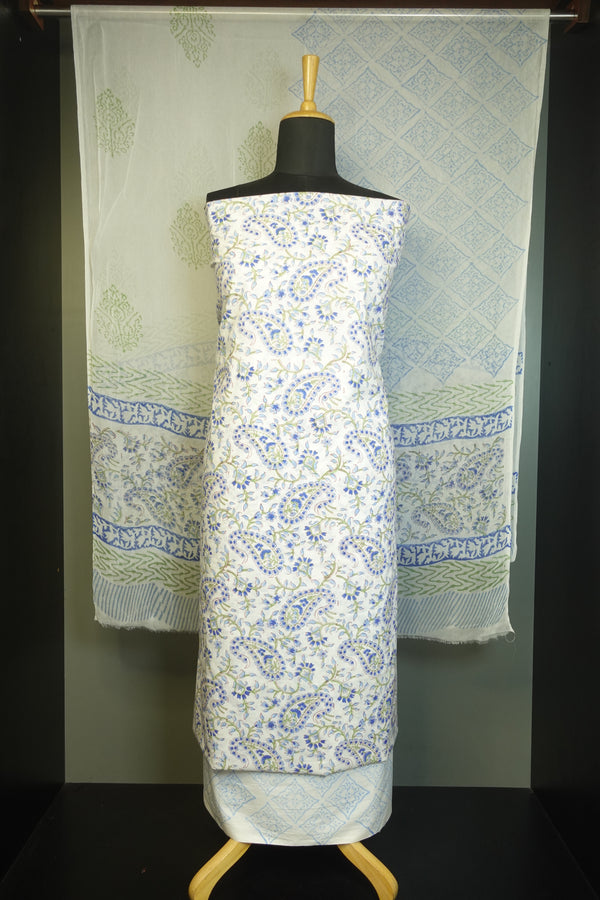 Block Printed Cotton Salwar Set | JKL177