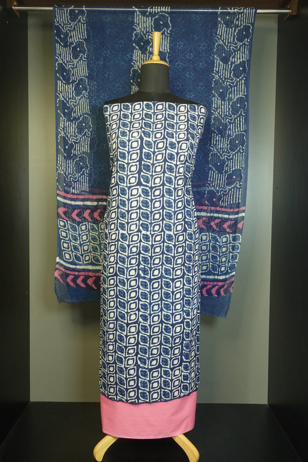 Block Printed Cotton Salwar Set | JKL184