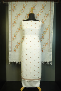 Floral Embroidery  Linen Salwar Set | JCL848