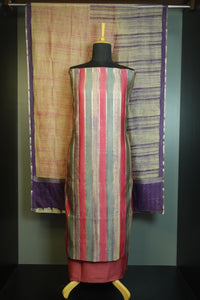 Banarasi Stripe Silk Chanderi Salwar Set | YNG280