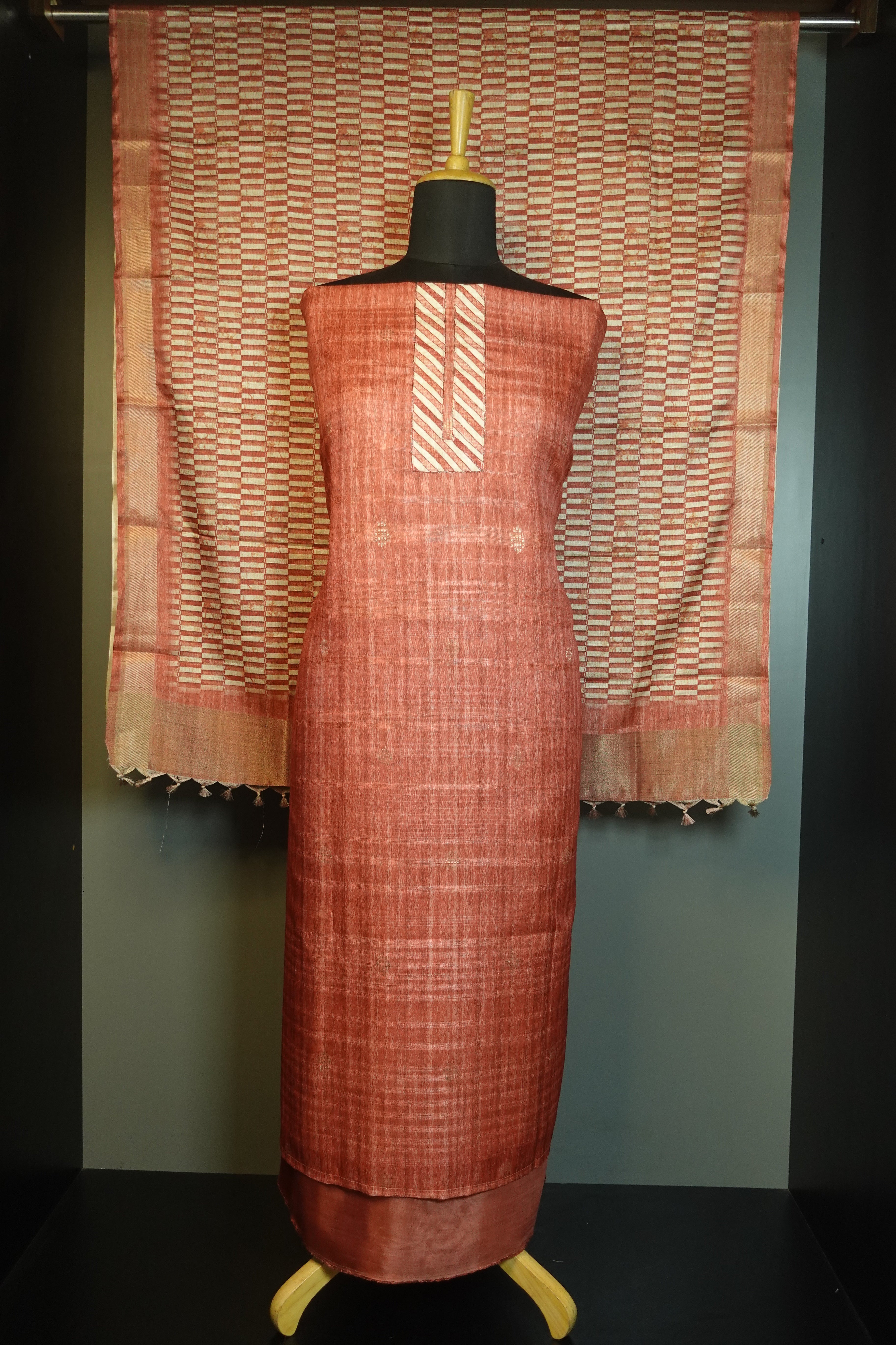 Sublimation Print Geecha Tussar Finish Salwar Set | KSD118