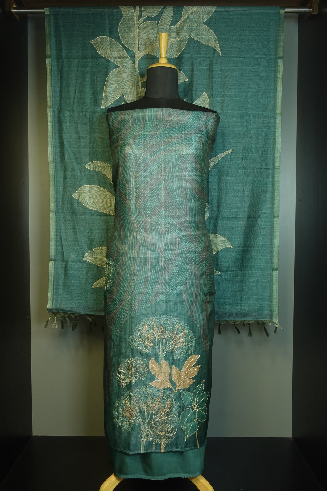 Sublimation Printed Chanderi Finish Salwar Set | VAN110