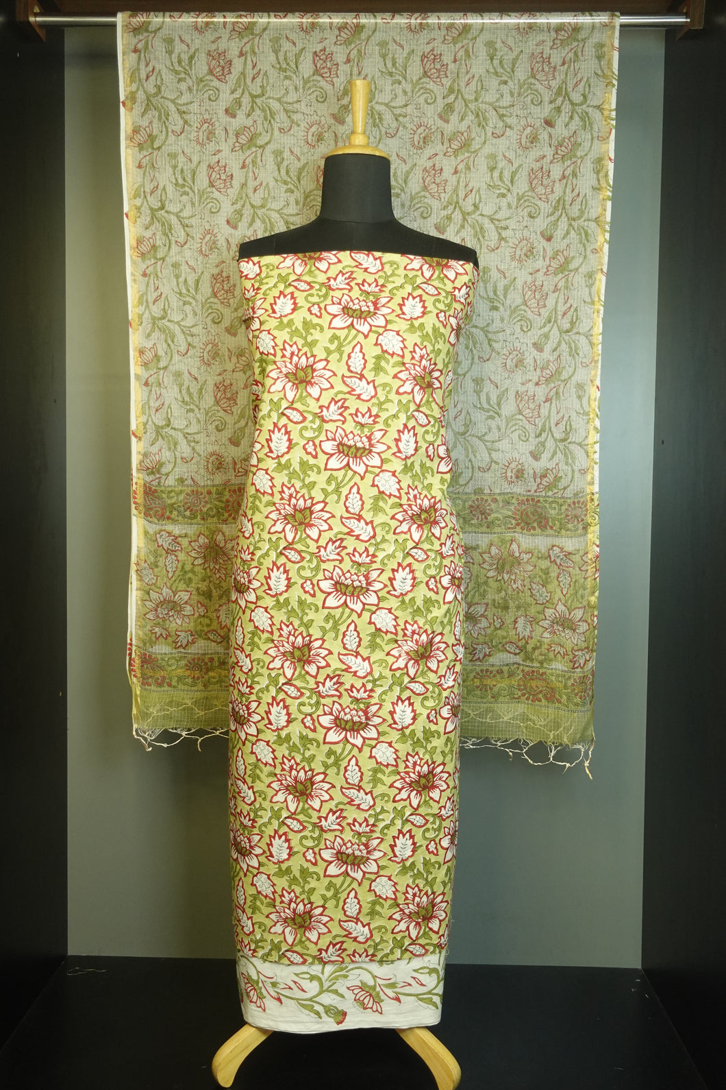 Hand Block Printed Pure Cotton Salwar Set | JKL232