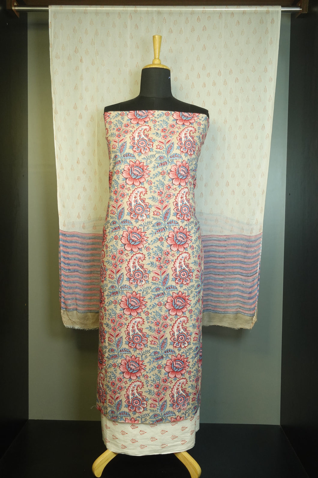 Hand Block Printed  Pure Cotton Salwar Set | JKL202
