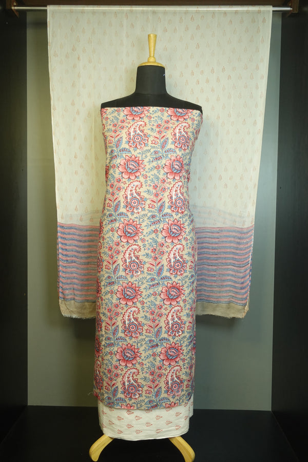 Hand Block Printed  Pure Cotton Salwar Set | JKL202