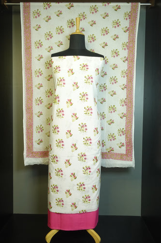 Hand Block Print Pattern Cotton Salwar Set | JKL221