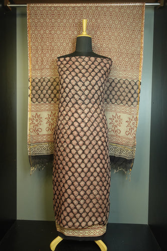 Hand Block Printed Kota Doria Salwar Set | JKL240