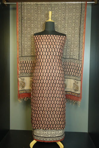 Hand Block Printed Kota Doria Salwar Set | JKL241