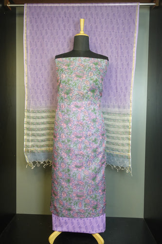 Floral Print Pattern Kota Doria Salwar Set | JKL249