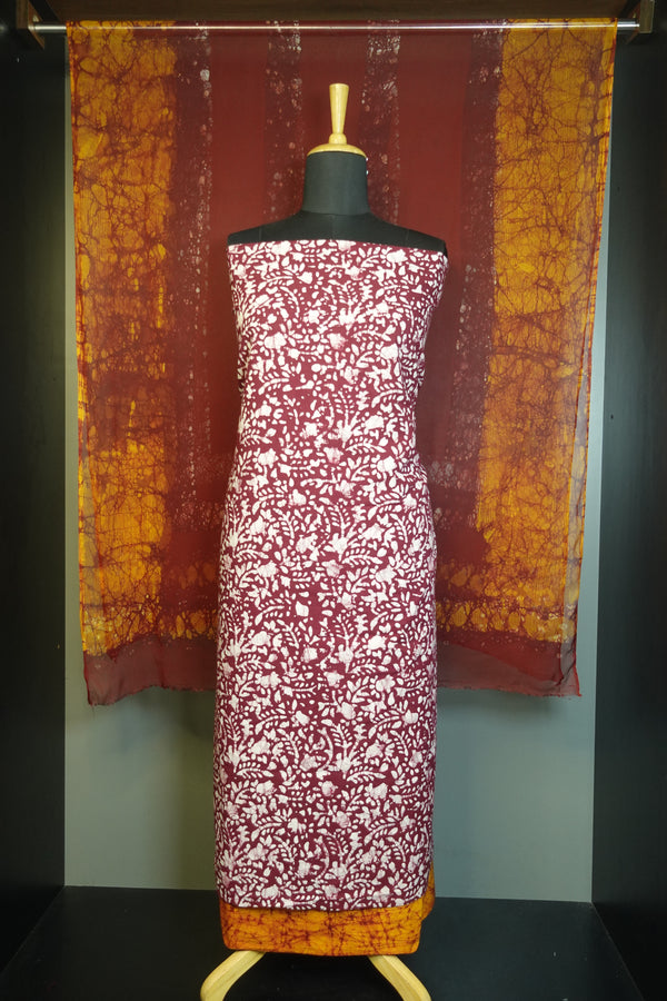 Batik Printed Pure Cotton Salwar Set | JKL208