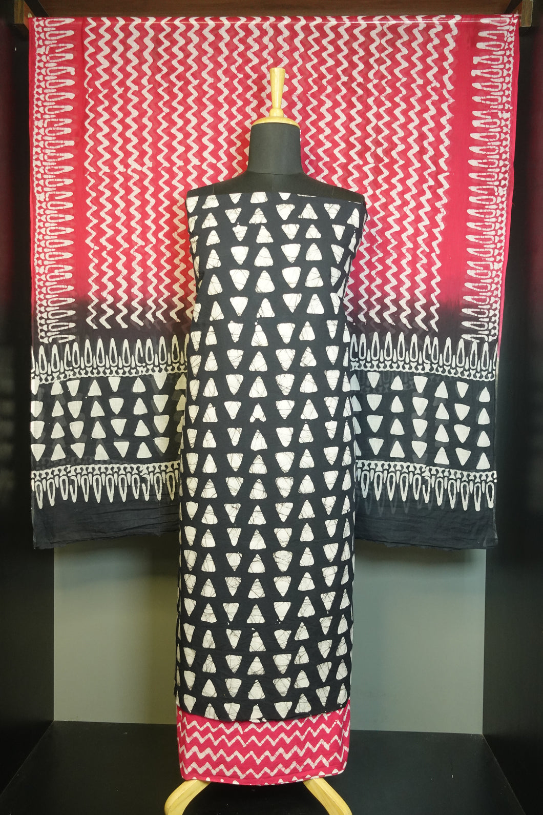 Hand Block Printed Pure Cotton Salwar Set | JKL217