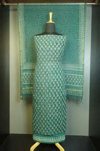 Hand Block Printed Kota Doria Salwar Set | JKL248