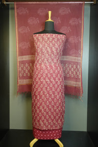 Hand Block Printed Kota Doria Salwar Set | JKL242