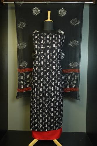 Hand Block Print Pattern Cotton Salwar Set | JKL204