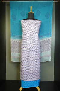Hand Block Printed Pattern Cotton Salwar Set | JKL203