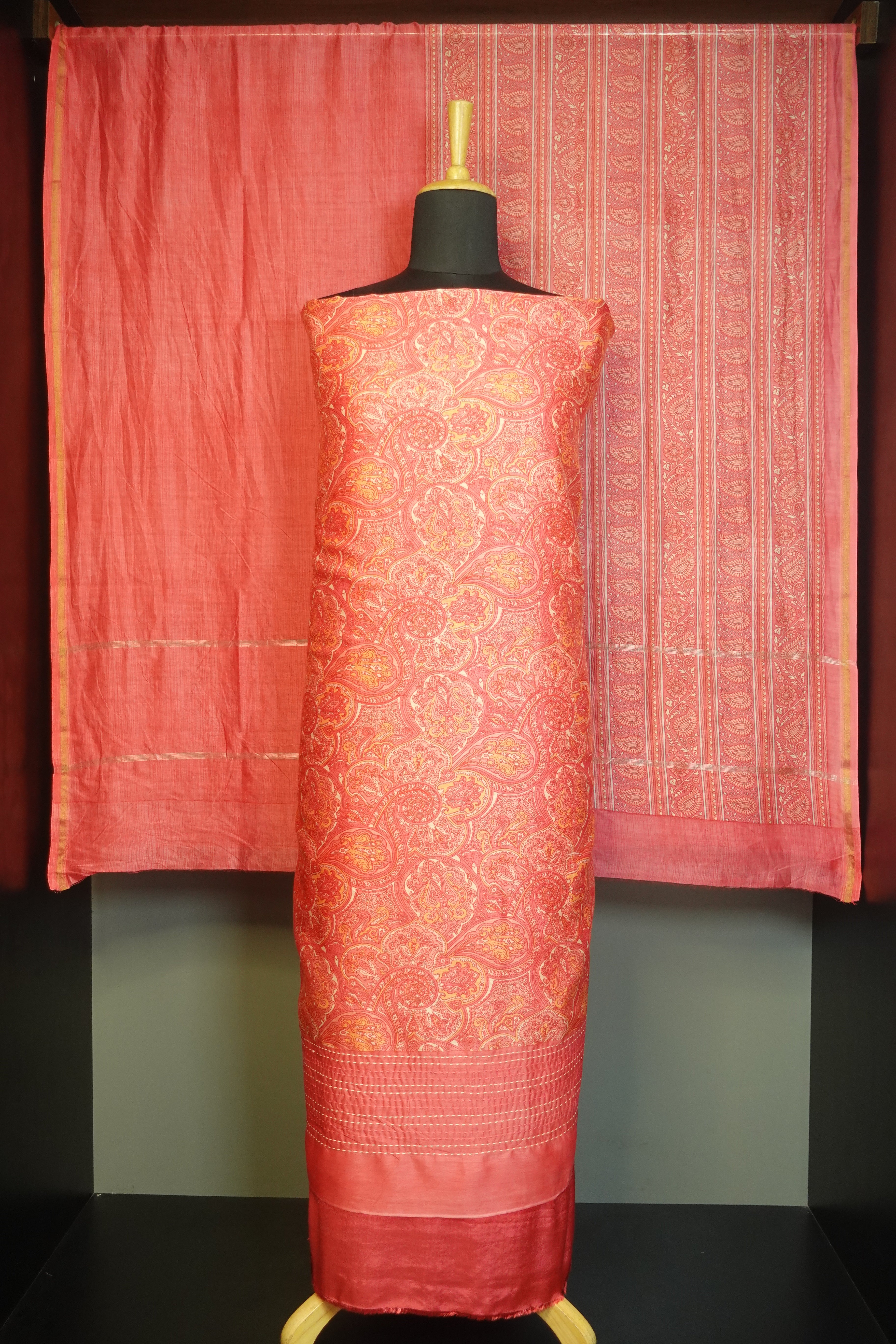 Screen Printed Chanderi Salwar Set | LV104