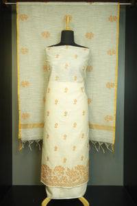 Manipuri Check Point Embroidery Salwar Set | BLD308