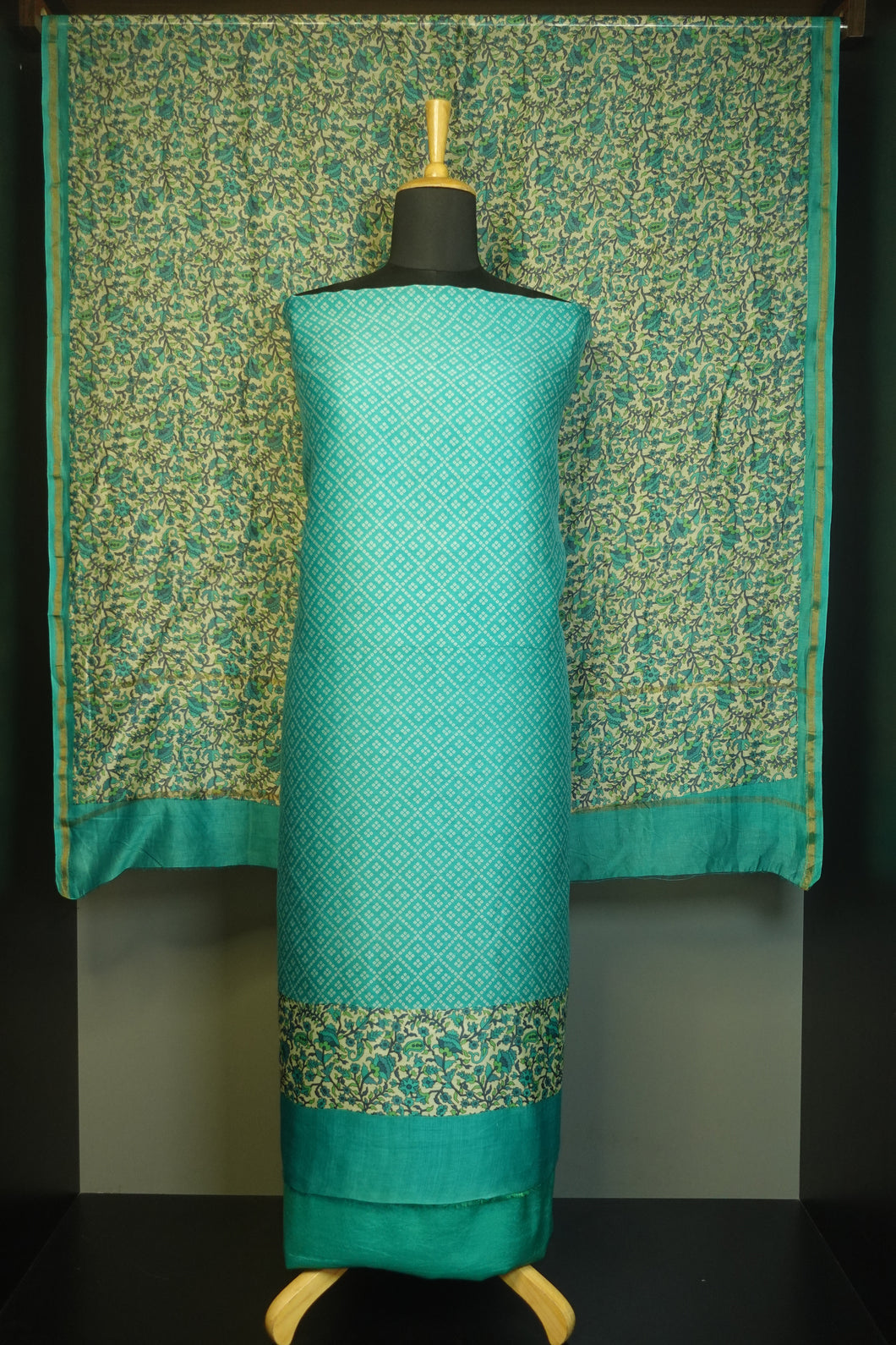 Bandhini Printed Design Chanderi Silk Salwar Set | LV119