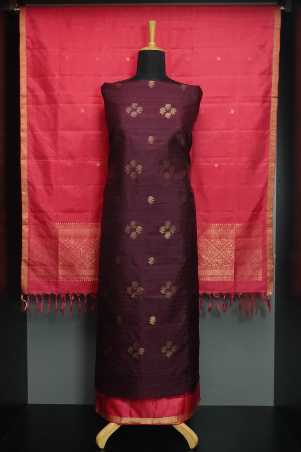 Buta Weaving Raw Silk Salwar Set | PST110