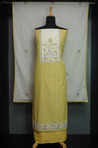 Stripe Weaving Cotton Salwar Set | KTF136