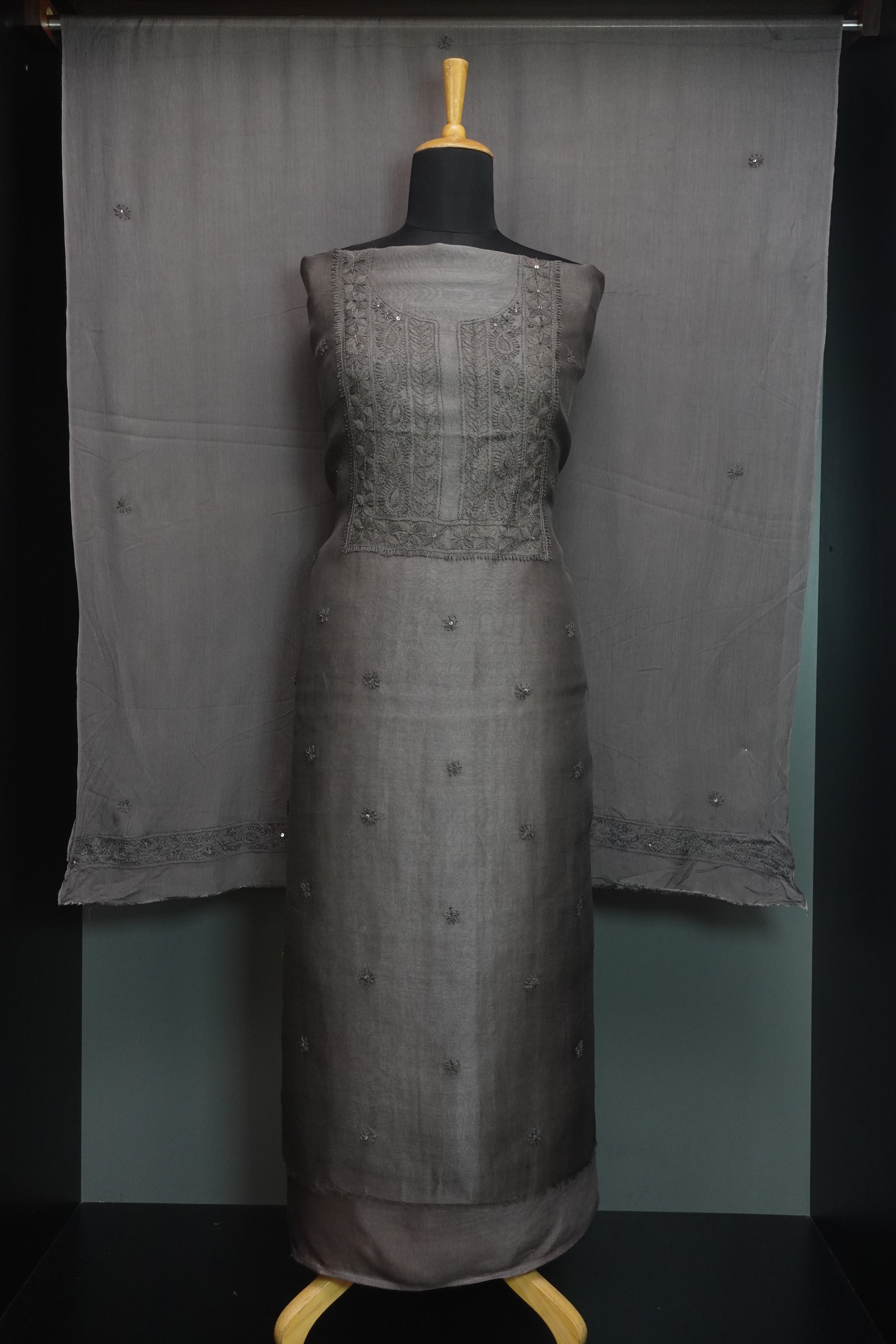 Tussar Organza Salwar set | AHR234