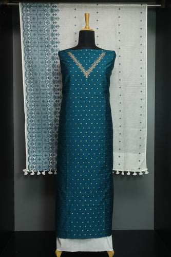 Polka Dots Pattern Semi Silk Salwar Set | AHR420