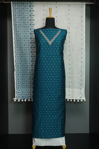 Polka Dots Pattern Semi Silk Salwar Set | AHR420